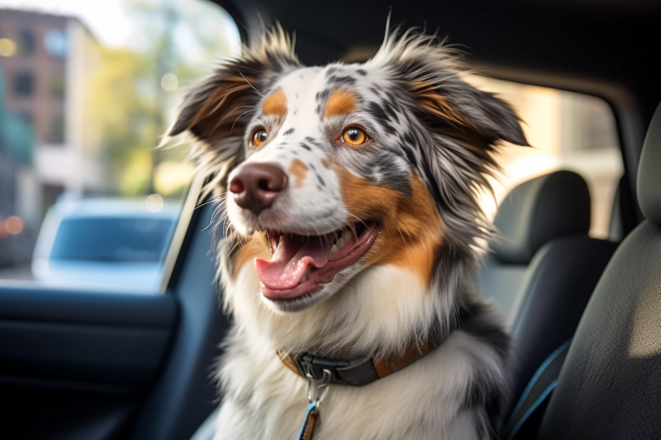 Toyota Camry back seat cover for Miniature American Shepherds